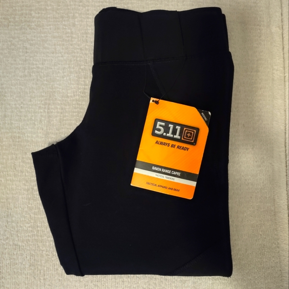 5.11 Black Raven Range Capri Leggings NWT